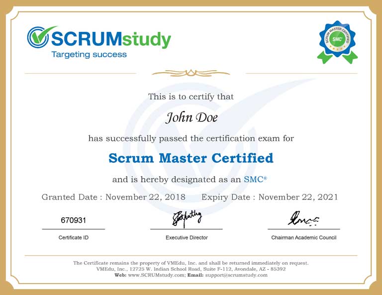 scrum master certification cost